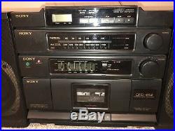 Vintage SONY CFD-454 Portable CD AM/FM Cassette Player Recorder Radio Stereo