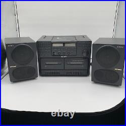 Vintage SONY CFD-470 Mega Bass Stereo Boombox CD Cassette READ DESCRIPTION Vintage SONY CFD-470 Mega Bass Stereo Boombox CD Cassette READ DESCRIPTION