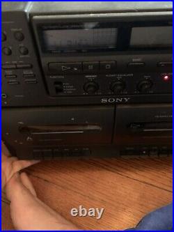 Vintage SONY CFD-470 Mega Bass Stereo Boombox CD Cassette READ DESCRIPTION Vintage SONY CFD-470 Mega Bass Stereo Boombox CD Cassette READ DESCRIPTION