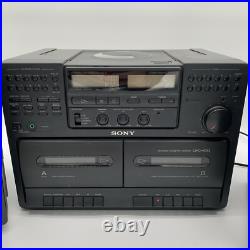 Vintage SONY CFD-470 Mega Bass Stereo Boombox CD Cassette READ DESCRIPTION Vintage SONY CFD-470 Mega Bass Stereo Boombox CD Cassette READ DESCRIPTION