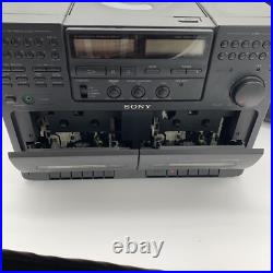 Vintage SONY CFD-470 Mega Bass Stereo Boombox CD Cassette READ DESCRIPTION Vintage SONY CFD-470 Mega Bass Stereo Boombox CD Cassette READ DESCRIPTION