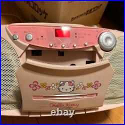 Vintage Sanrio Hello Kitty Stereo CD Cassette Player Radio AM/FM Boombox Japan