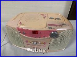 Vintage Sanrio Hello Kitty Stereo CD Cassette Player Radio AM/FM Boombox Japan