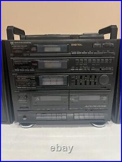 Vintage Seiko Instruments MDL-1100 Dual Tape/CD Boombox with Remote