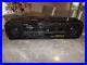 Vintage Sharp WQ-CD30 Twin Mechanism Double Cassette CD Player Boom Box EXC