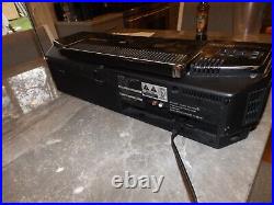 Vintage Sharp WQ-CD30 Twin Mechanism Double Cassette CD Player Boom Box EXC