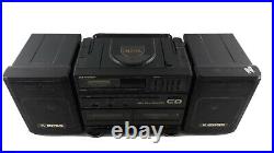 Vintage Sharp X Bass Boombox GX-CD10 Portable Stereo Component with CD Player