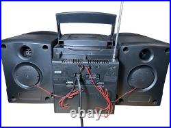 Vintage Sony 6 CD Changer Boom Box Cassette Player CFD-626 with Remote 1995