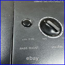 Vintage Sony Bass Boost CFD-100 CD / Radio / Cassette Player Boombox AS-IS