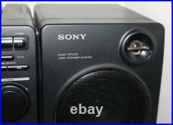 Vintage Sony CFD-440 Portable AM/FM Stereo CD & Cassette Player BoomBox + Manual