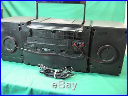 Vintage Sony CFD-470 AM/FM Stereo Dual Cassette CD Boombox 2-Way Speakers