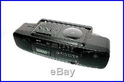 Vintage Sony CFD-50 Ghetto Blaster Boombox Portable Stereo Cassette Cd Player