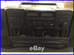 Vintage Sony CFD-755 AM FM CD Compact Disc Player Portable Boombox