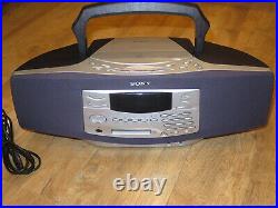 Vintage Sony ZS-M35 Personal CD MiniDisc Player Recorder Radio Portable Boombox