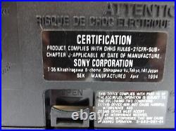 Vtg Sony CFD-510 CD Radio Cassette Mega Bass Portable Boombox