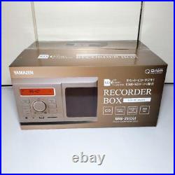 Yamazen CD Boombox Recorder Box QRB-35 Champagne Gold