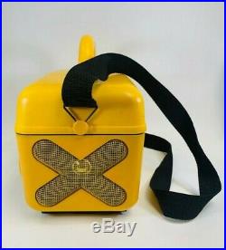Yellow Jeep Boombox CD AM/FM Radio Cassette Player WPSS-1A Portable Vintage