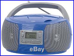 (blue) Trevi CMP524 Portable Stereo Boombox CD Player, AM / FM Radio Tuners